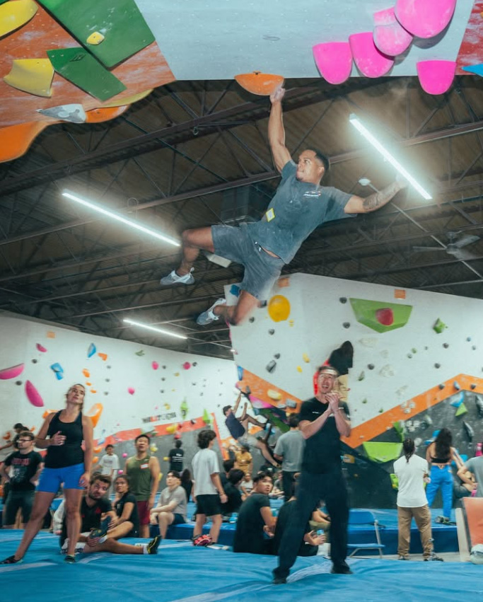 Climbers at the wall