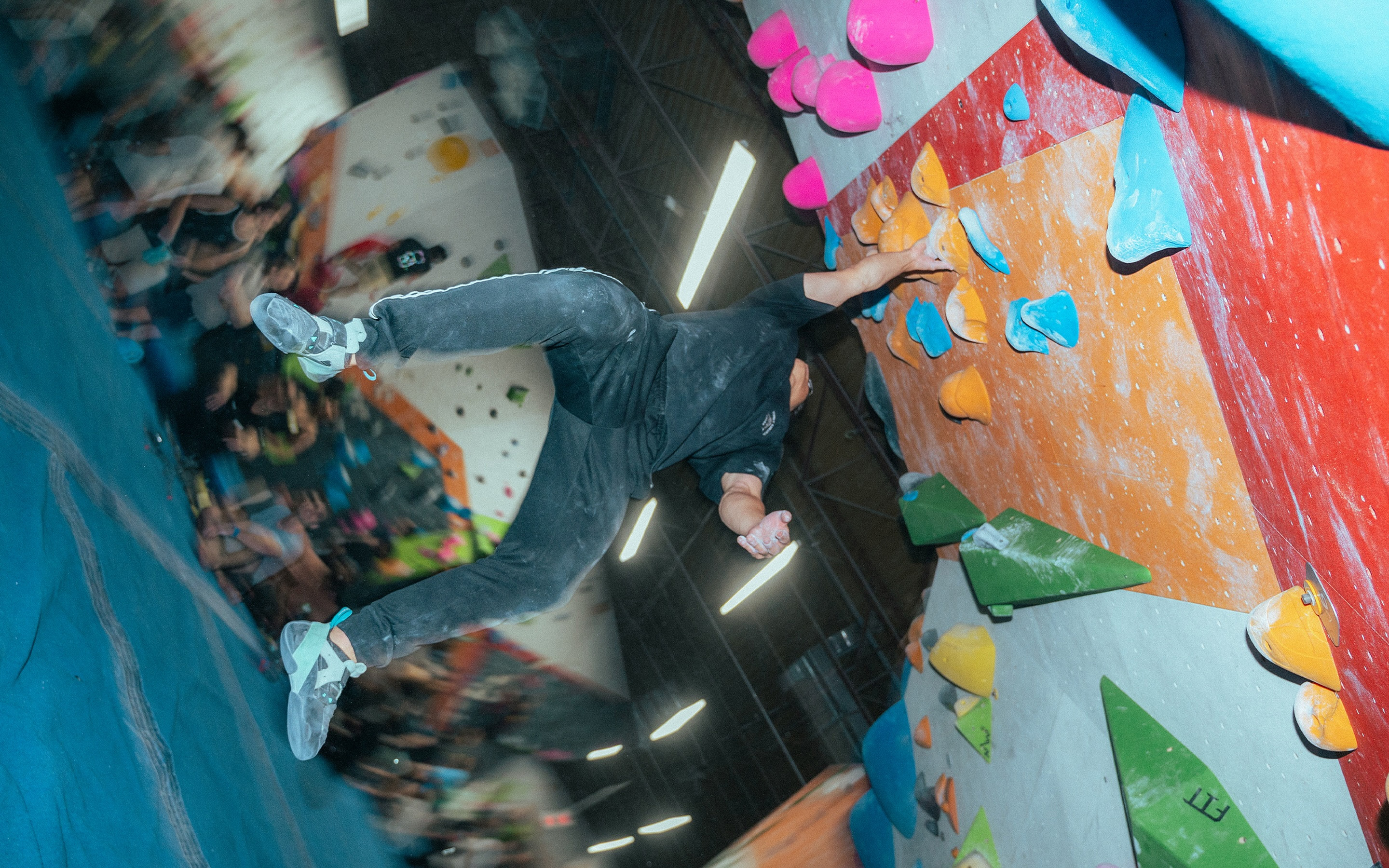 Climbers at the wall